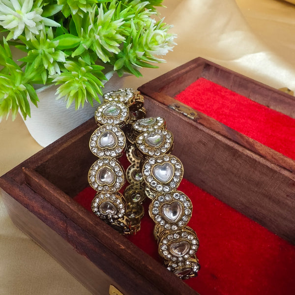 Royal Heartstone Antique Bangles