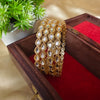 Antique Tear-drop Kundan Bangles