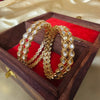 Antique Tear-drop Kundan Bangles