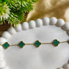 EmeraldClover Charm Bracelet