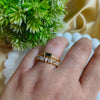 Emerald Luxe Baguette Anti-Tarnish Ring