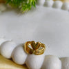Embrace Heart Anti-Tarnish Gold Ring