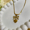 Bow Bliss Heart Pendant
