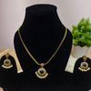 Royal Emerald Pearl Antique Necklace Set