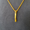 TitanBar Twisted Gold-Plated Pendant