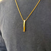 TitanBar Twisted Gold-Plated Pendant