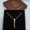 TitanBar Twisted Gold-Plated Pendant