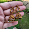 Emerald Charm Antique Jhumkas