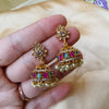 Floral Aura Antique Jhumkas