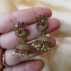 Peacock Radiance Antique Jhumkas