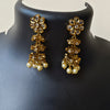 Pearl Bloom Polki Drop Earrings