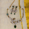 Emerald Peacock Radiance Necklace Set