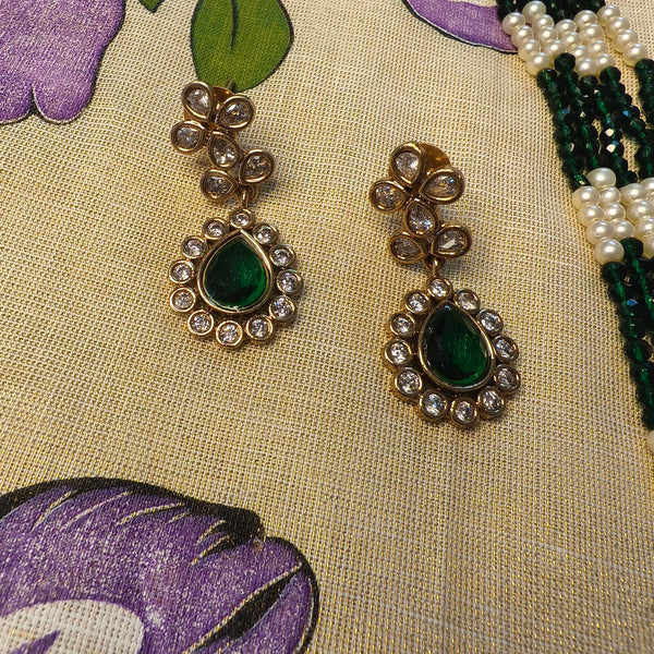 Emerald Pearl Royale Multi-Layer Necklace Set