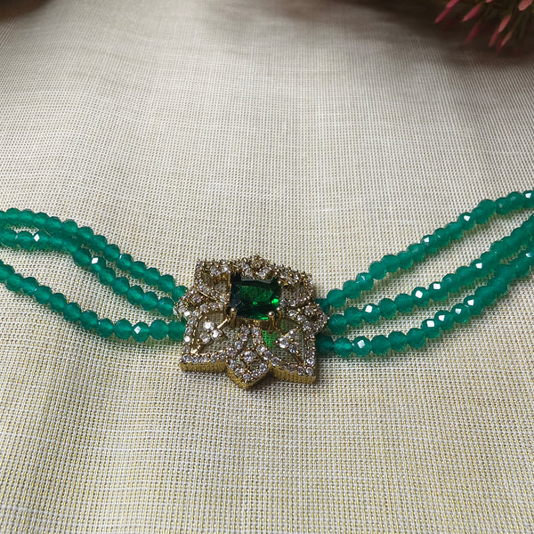 Crystal Beads Choker Necklace