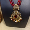 Ruby Royale Beads Necklace Set