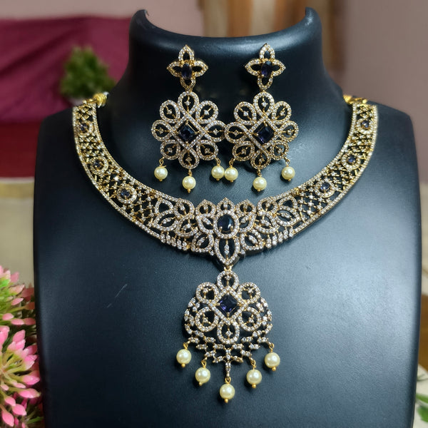 Aqua Royale Victorian Choker Necklace Set