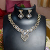 Emerald Aura American Diamond Necklace Set