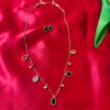 Aurora Luxe Anti-Tarnish Multi-Stone Necklace & Earrings Set