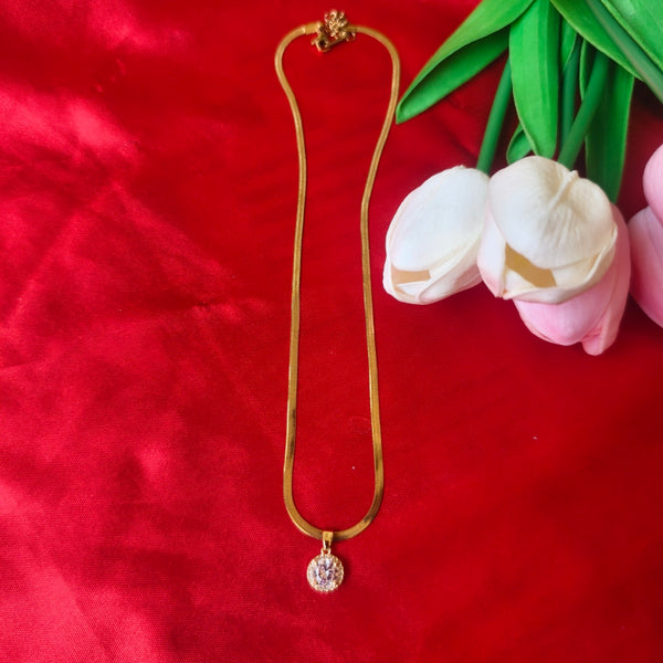 Celestia Solitaire Anti-Tarnish Pendant Chain