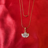 Ginkgo Grace Anti-Tarnish Layered Pendant Chain