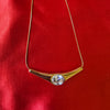 Aurora Solitaire Anti-Tarnish Pendant Chain
