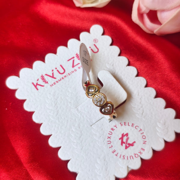 Eterna Hearts Anti-Tarnish Crystal Ring