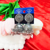 Traditional Dome Jhumkis with Ghungroo Tassels