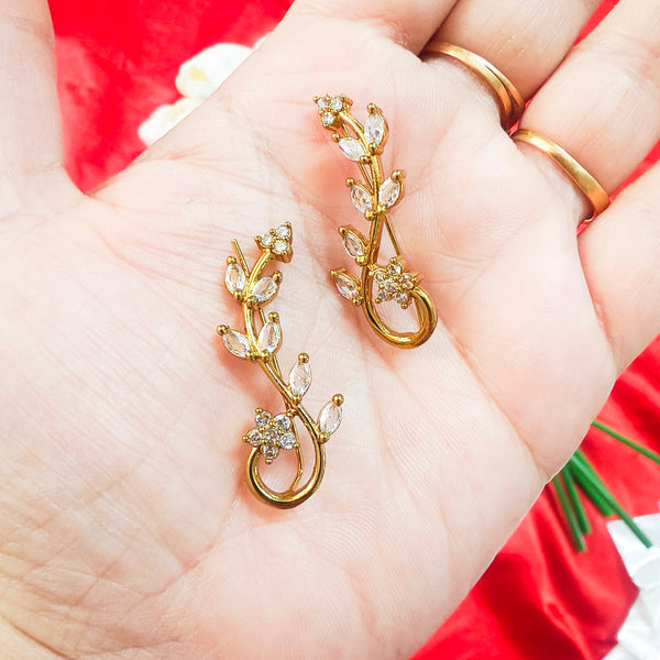 Twisted leaf Designer Ear Cuffs
