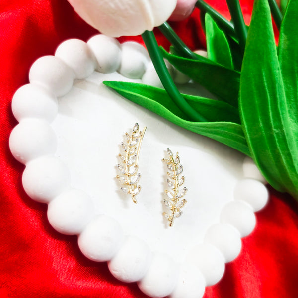 Minimalist Crystal Ear Climbers