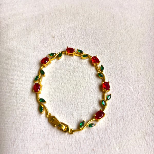 Royal Red Tulip Bracelet