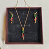 Ruby Vine Anti-Tarnish Pendant Chain Set