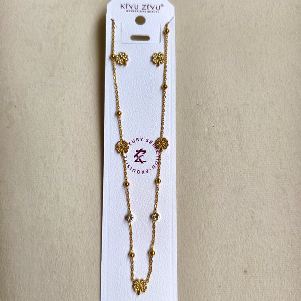 Daisy Charm Anti-Tarnish Pendant Set
