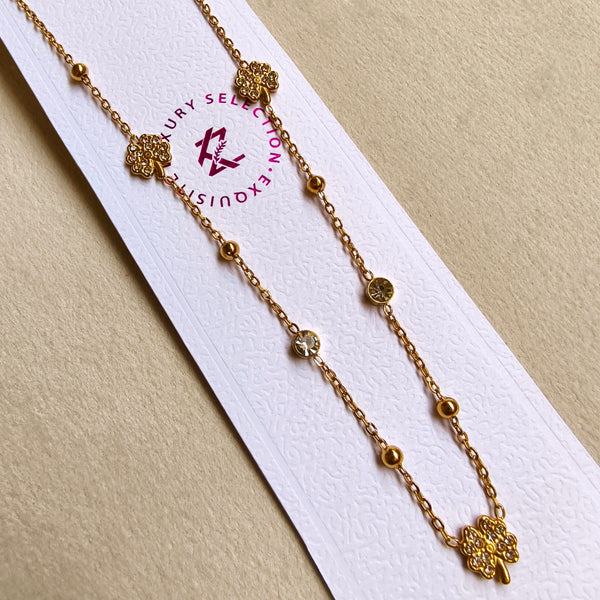 Daisy Charm Anti-Tarnish Pendant Set