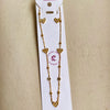 HeartGlow Anti-Tarnish Crystal Pendant Set with Stud Earrings