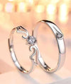 Eternal Harmony Couple Rings – Silver Love Bands ✨💞