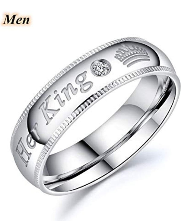 Royal Bond Couple Rings – Her King & His Queen 👑💎