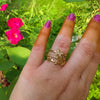 Butterfly Charm Anti-Tarnish Gold Ring