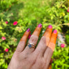 Midnight Clover Anti-Tarnish Gold Ring