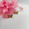 Golden Flutter Anti-Tarnish Butterfly Studs