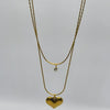 HeartGlow Layered Pendant Chain